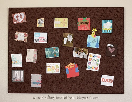 DIY Giant Magnet Board for Cards