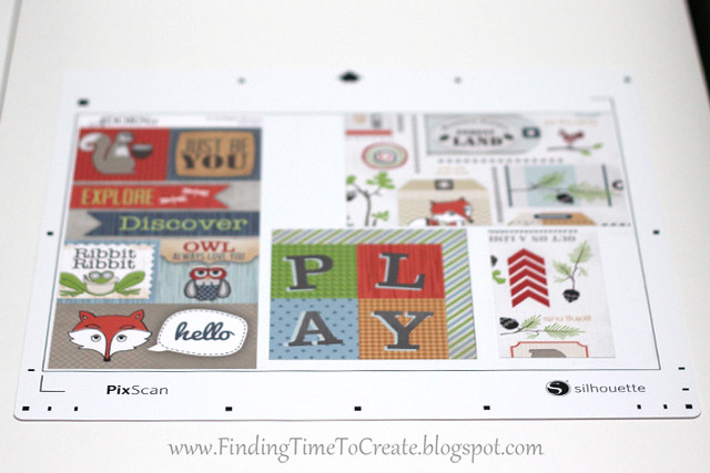 Pattern paper onto mat