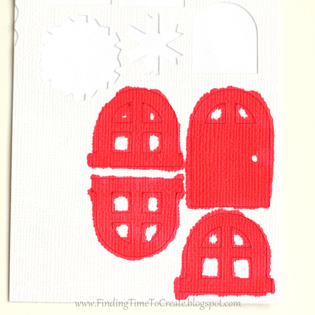 House Ornaments - custom color adhesive cardstock