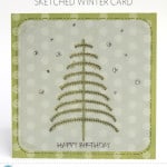 Sketched Winter Card