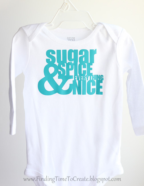 Heat Transfer Baby Onesies_Sugar & Spice