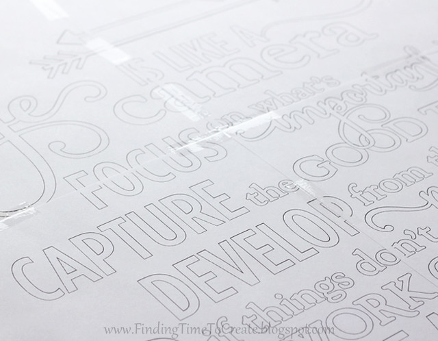 Tape printed template