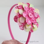 Fabric Flowers with the Silhouette