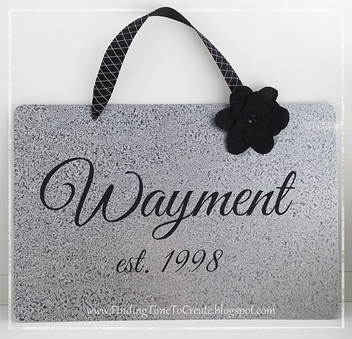 Vinyl Name Plate