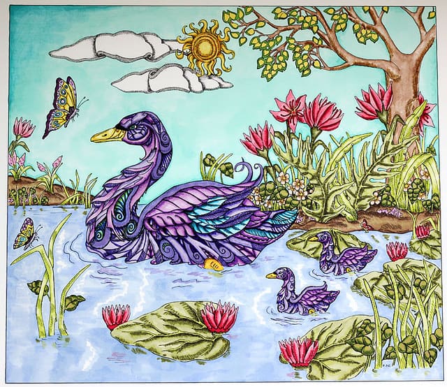 Practice Coloring Page with Spectrum Noir Markers
