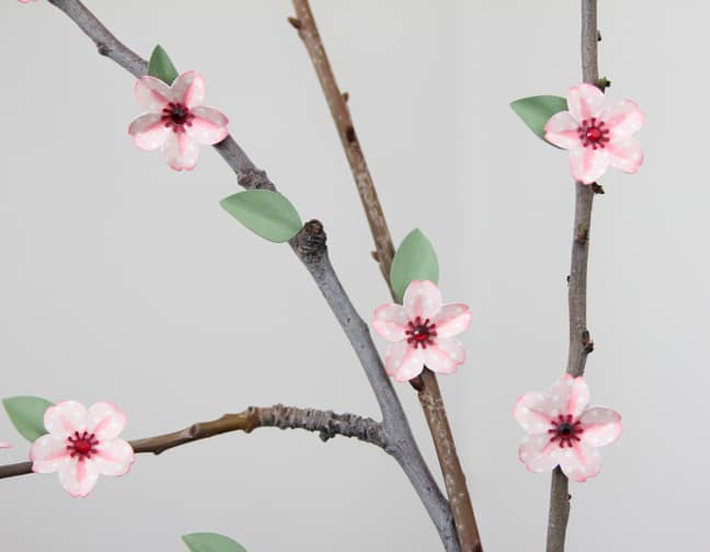 Springtime branches paper craft tutorial