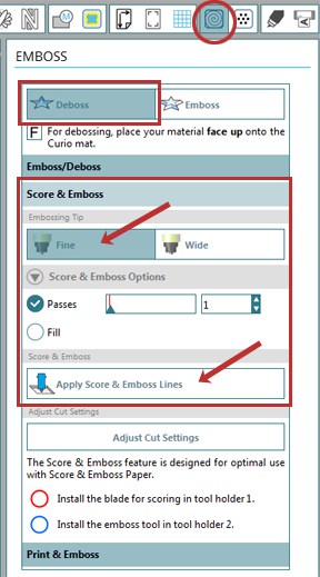 Curio Deboss Tutorial