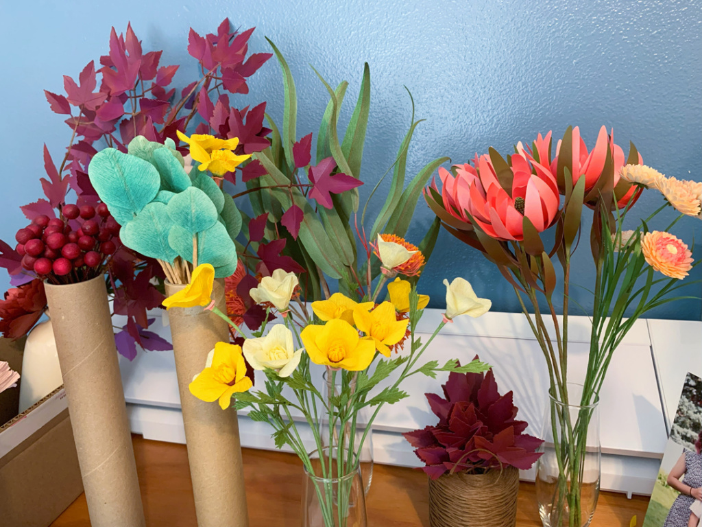 Flower Arranging Masterclass - flower prep