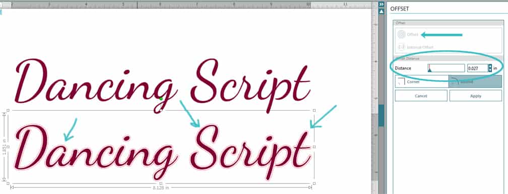 Script Fonts - Adjust in Silhouette Studio | Finding Time To Create