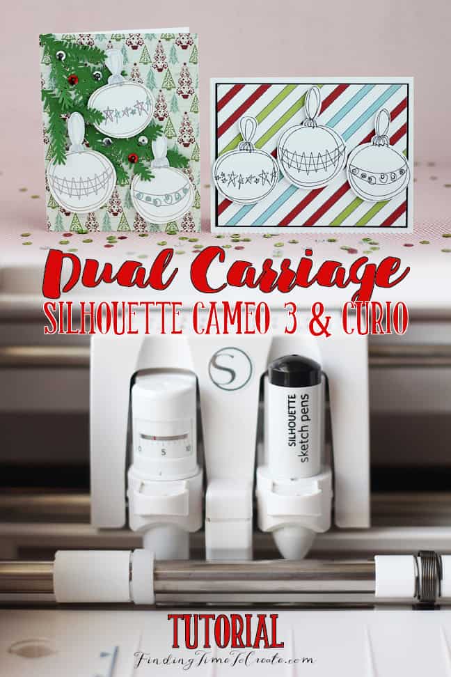 Silhouette Dual Carriage Tutorial by Kelly Wayment | Finding Time To Create