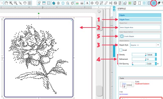 Metal stipple with Silhouette Curio | FInding Time To Create