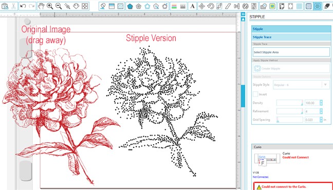 Metal stipple with Silhouette Curio | FInding Time To Create