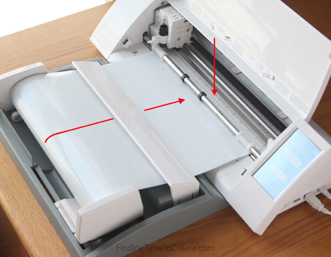 Vinyl loaded with roll feeder - Finding Time To Create